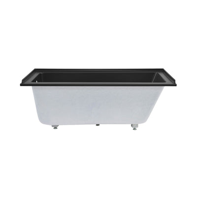 Voltaire 60" x 30" Left-Hand Drain Alcove Bathtub in Matte Black