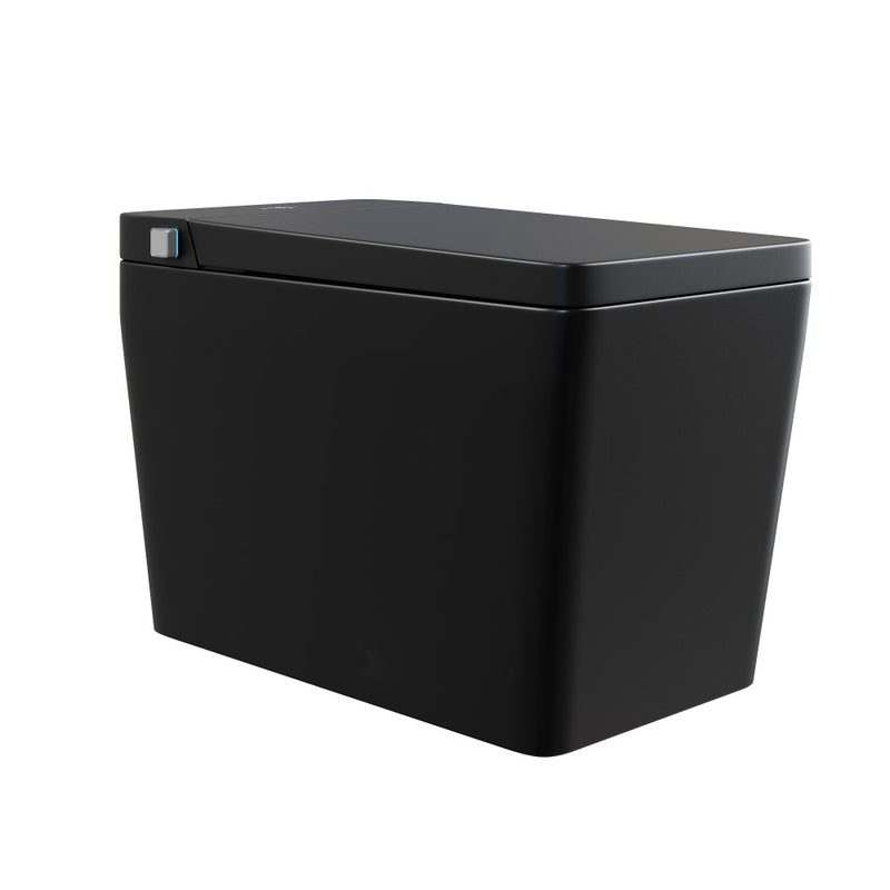 Concorde One Piece Smart Toilet 1.28 GPF in Matte Black with Heated Bidet, Air Drying, Night Light, Foot Sensor