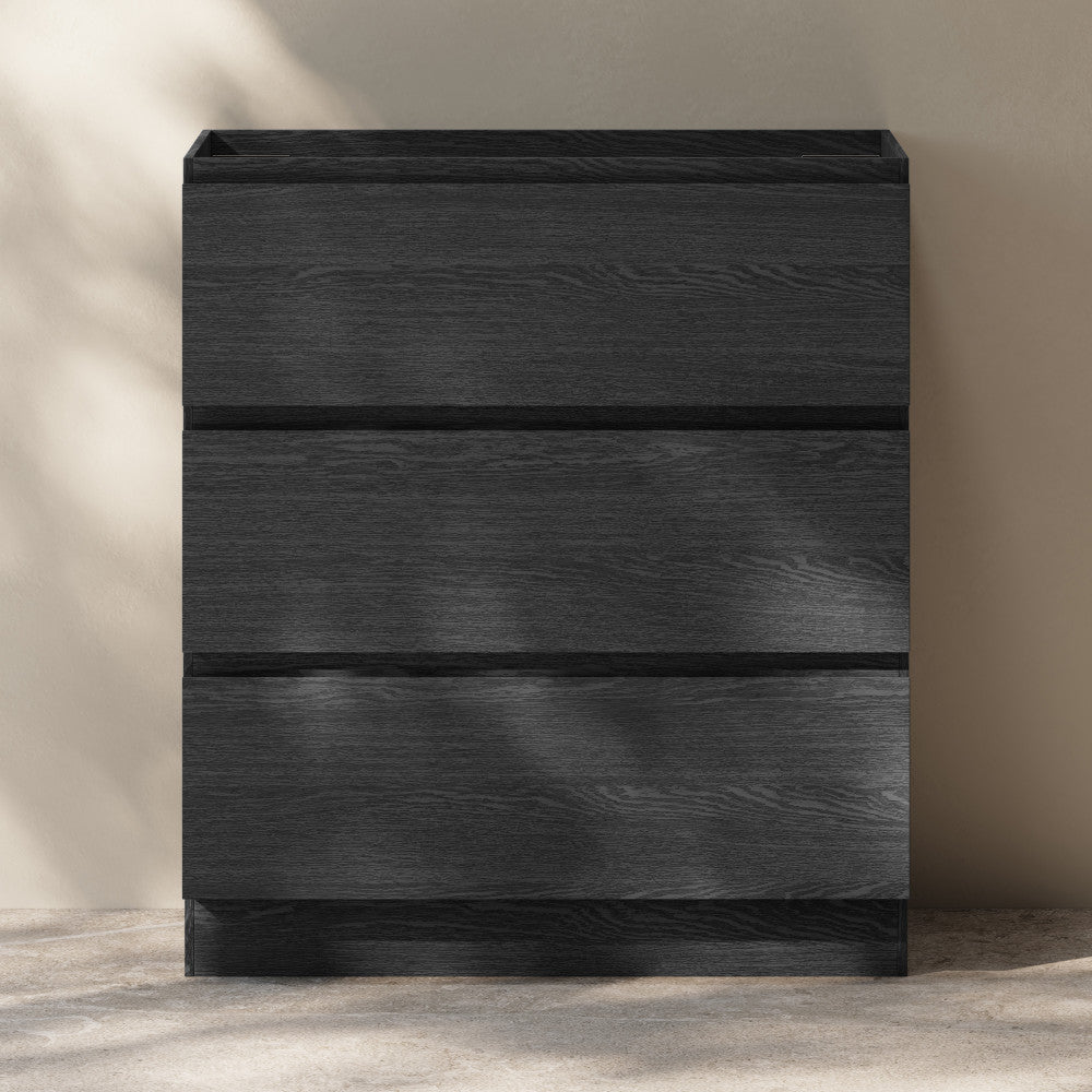 Liberte 30" Freestanding Bathroom Vanity Cabinet without Top in Black Oak