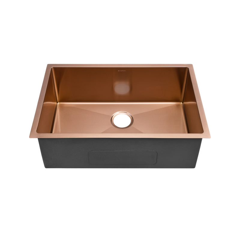 Rivage 30 x 18 Stainless Steel, Single Basin, Undermount Kitchen Sink, Rose Gold