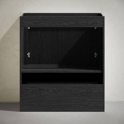 Virage 30" Freestanding Bathroom Vanity in Black Oak without Sink Top