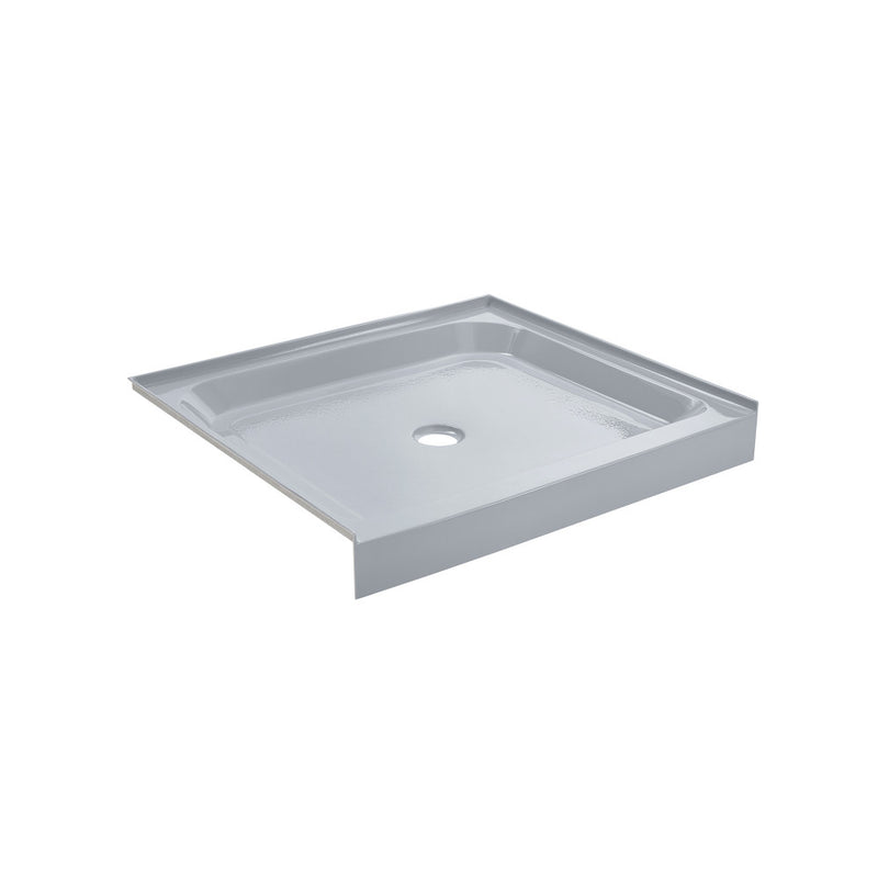 Voltaire 36" x 36" Single-Threshold, Center Drain, Shower Base in Gray