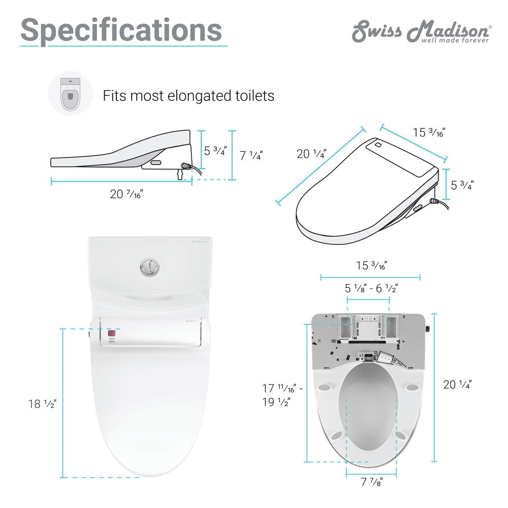 Virage One-Piece Toilet with Vivante Smart Seat 1.1/1.6 gpf