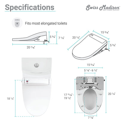 Virage One-Piece Toilet with Vivante Smart Seat 1.1/1.6 gpf