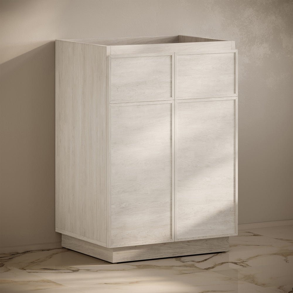 St. Tropez 24" Freestanding Bathroom Vanity Cabinet without Top in White Oak