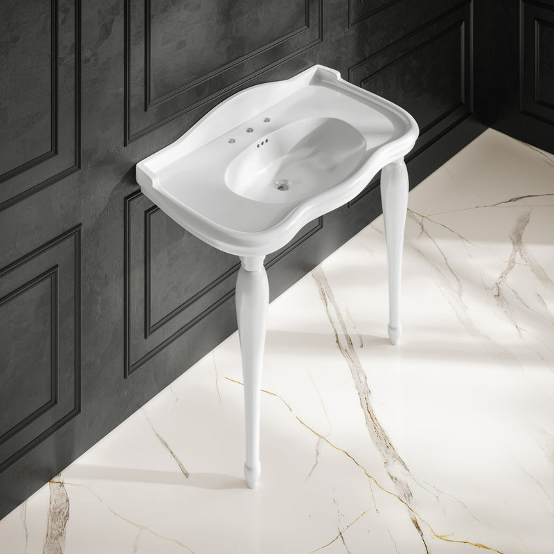 Santorini 40" Rectangle 3-Hole Widespread Console Sink