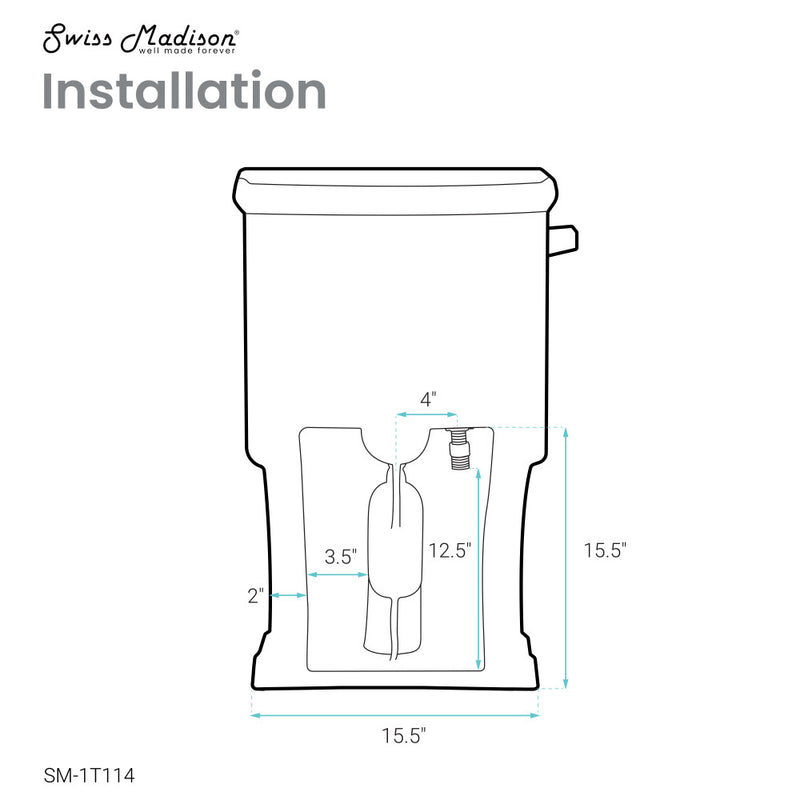 Voltaire One-Piece Elongated Toilet Side Flush 1.28 gpf