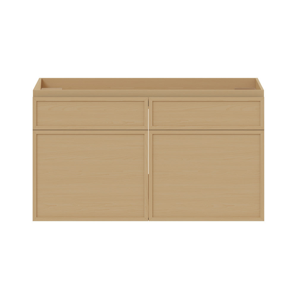 St. Tropez 36" Wall-Mounted Bathroom Vanity Cabinet without Top in Natural Oak