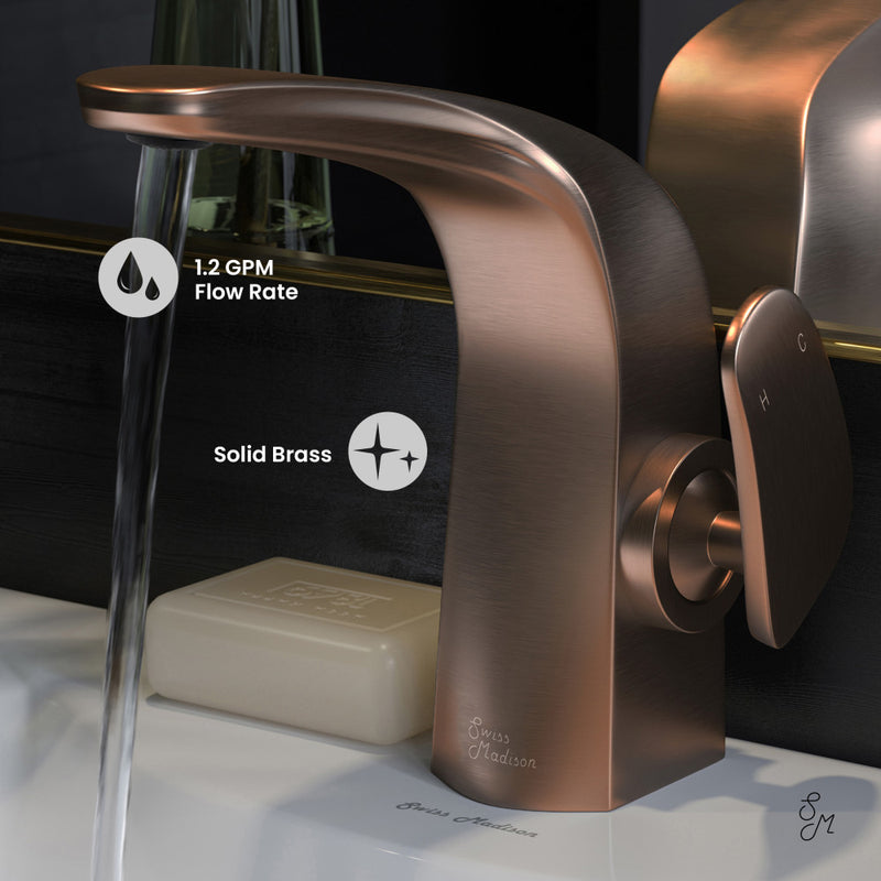 Chateau Single Hole, Single-Handle, Bathroom Faucet in Oil Rubbed Bronze