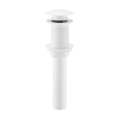 Residential Non-Overflow Pop Up Sink Drain 1.75 in Matte White