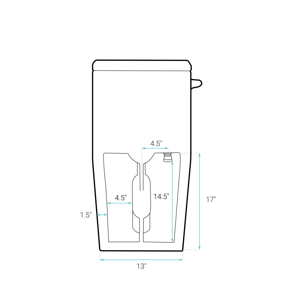 Concorde One-Piece 12" Rough-in 1.28 GPF Left-Hand Flush Square Toilet in Glossy White