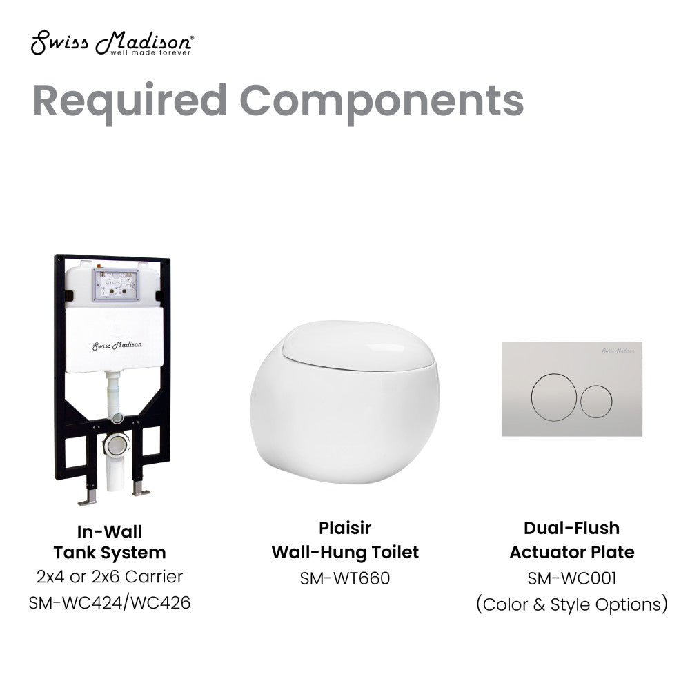 Elongated wall-hung toilet bowl with smooth white ceramic finish and concealed tank installation system.