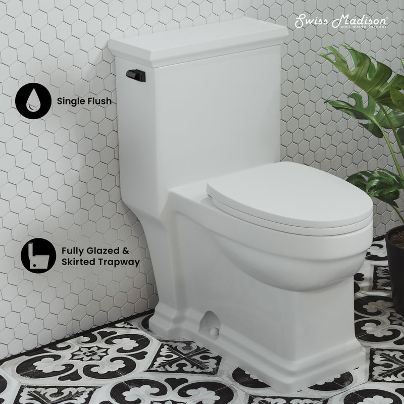 Voltaire One-Piece Elongated Toilet Side Flush 1.28 gpf