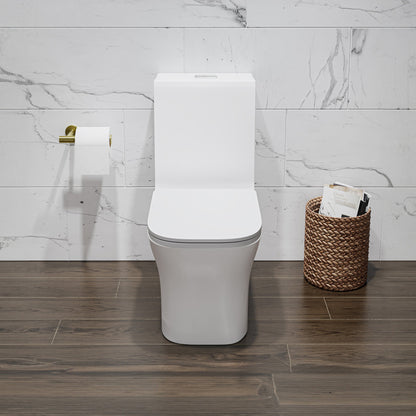 Concorde One Piece Square Toilet Dual Flush 1.1/1.6 gpf in Matte White