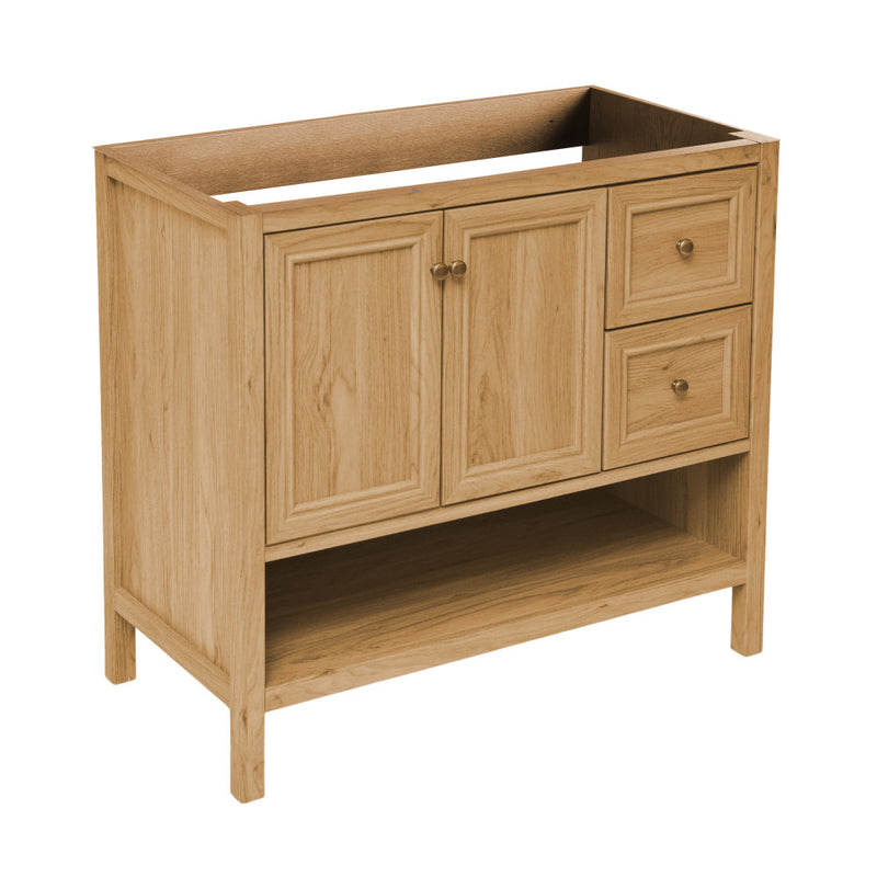 Chateau 36" Freestanding Bathroom Vanity Cabinet without Top in Golden Oak