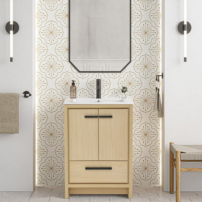 Virage 24 Freestanding, Bathroom Vanity in Natural Oak