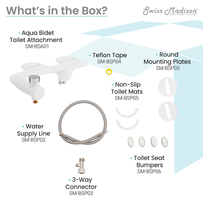 Aqua Non-Electric Bidet Toilet Attachment