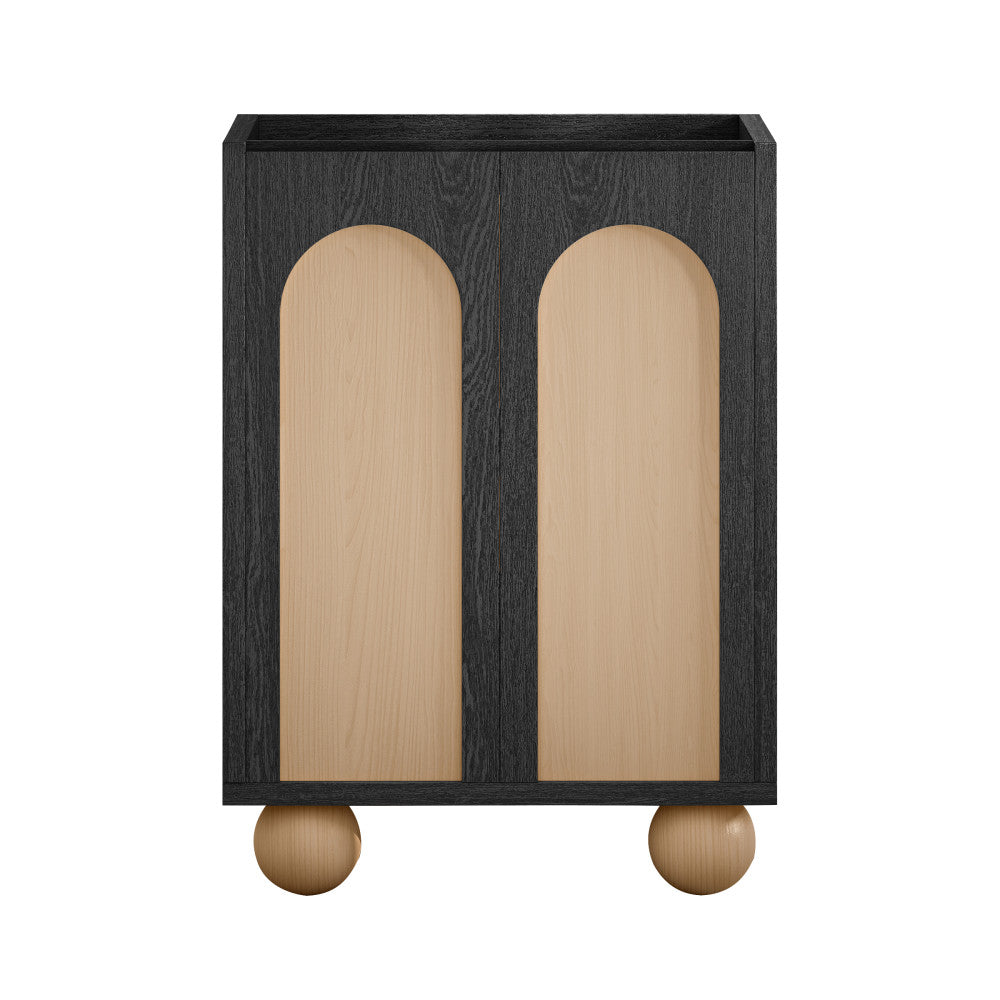 Porte 24" Freestanding Bathroom Vanity Cabinet without Top in Black Oak