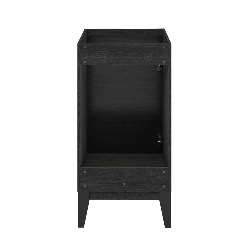 Cascade 18" Bathroom Vanity in Black - Cabinet