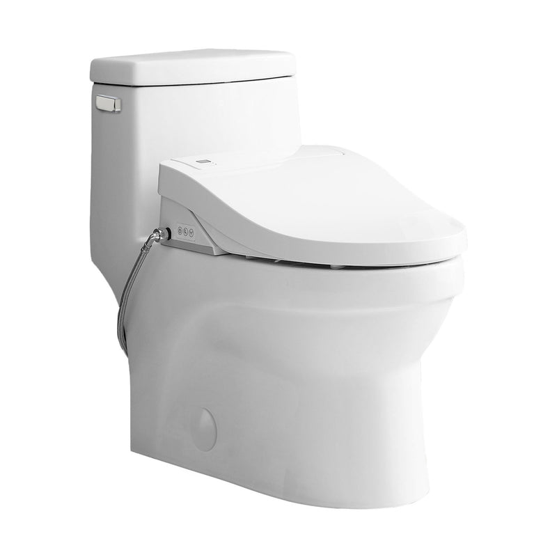 Virage One-Piece Toilet with Vivante Smart Seat Left Side Flush Handle 1.28 gpf