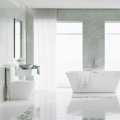 St. Tropez One-Piece Elongated Toilet Side Flush 1.28 gpf (6 - Pack)