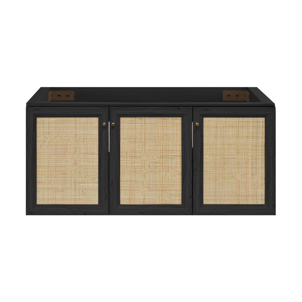 Classe 48" Wall-Mounted Bathroom Vanity Cabinet without Top in Black Oak