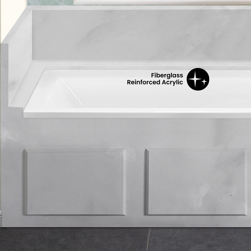 Voltaire 60" x 30" Right-Hand Drain Alcove Bathtub (15 - Pack)