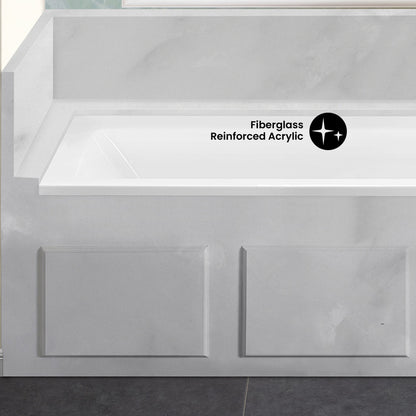 Voltaire 60" x 30" Right-Hand Drain Alcove Bathtub (15 - Pack)