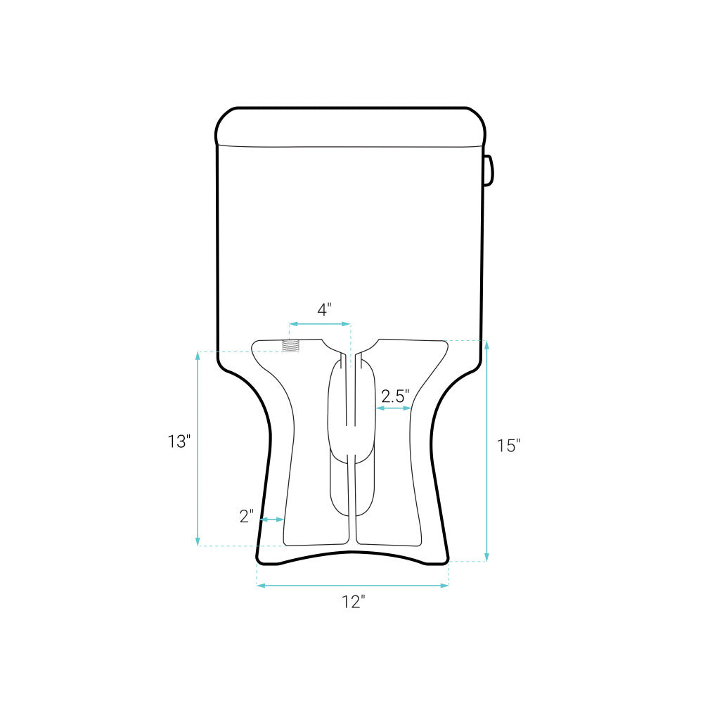Daxton One-Piece Elongated Left Side Flush Toilet 1.28 gpf