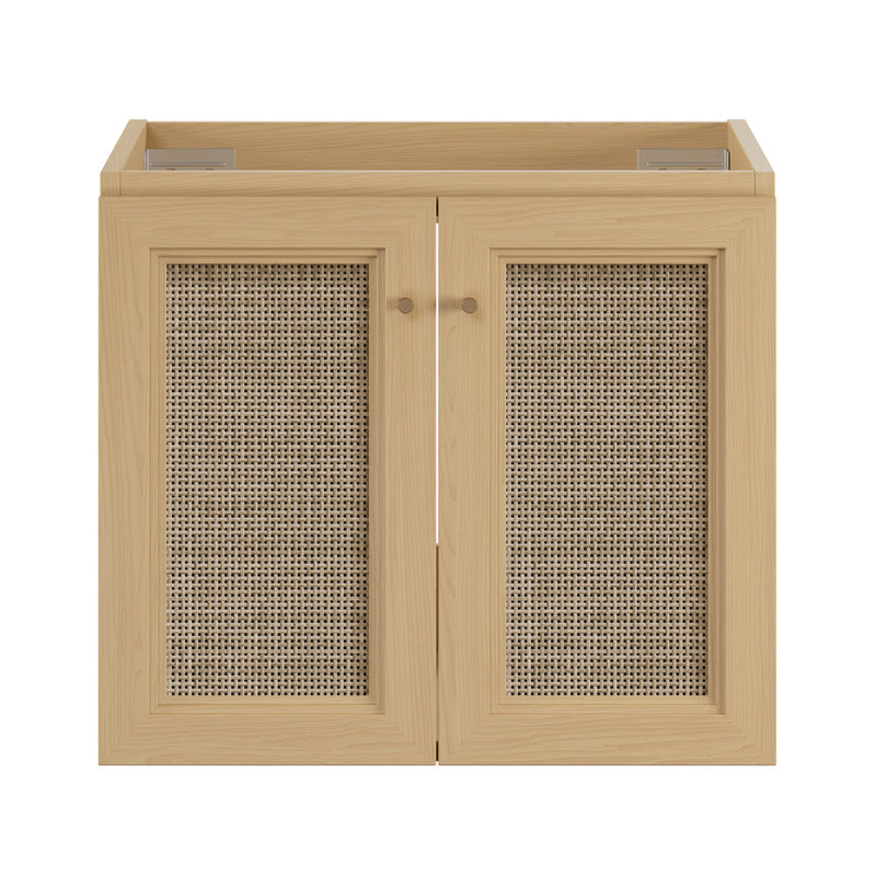 Classe 24" Wall-Mounted Bathroom Vanity in Natural Oak without Sink Top