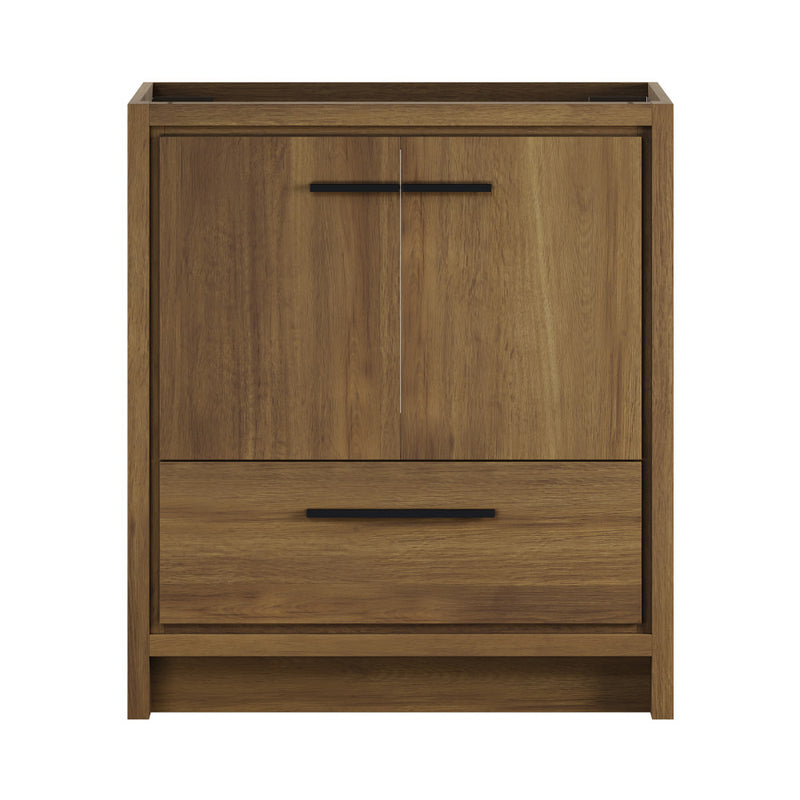 Virage 30" Freestanding Bathroom Vanity in Brown Oak without Sink Top