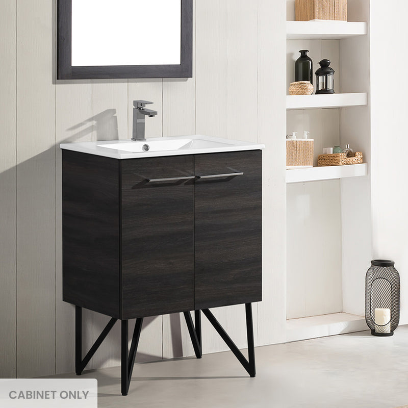 Annecy 24 Black Walnut Bathroom Vanity Cabinet Only (SM-BV222)