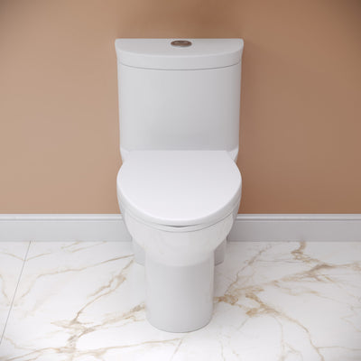 Sublime One Piece Elongated Toilet with Touchless Retrofit Dual Flush 1.1/1.6 gpf