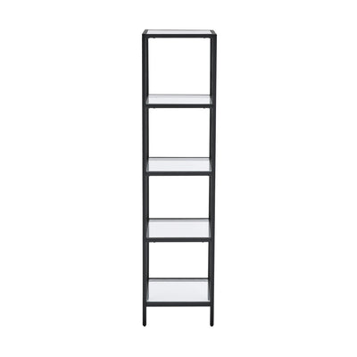 Pierre 16"x65"x14" Freestanding Linen Cabinet in Matte Black