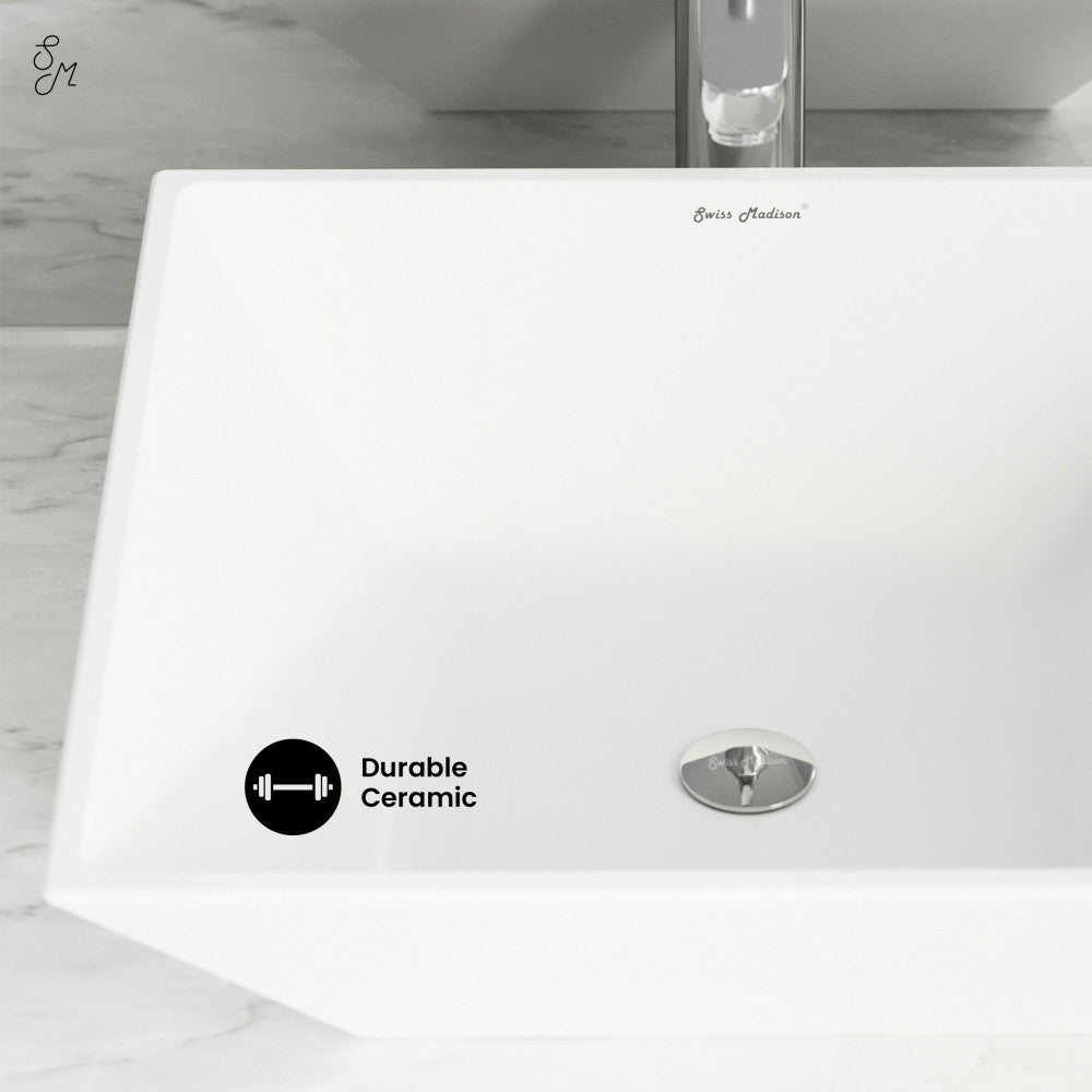 St. Tropez Square Ceramic Vessel Sink