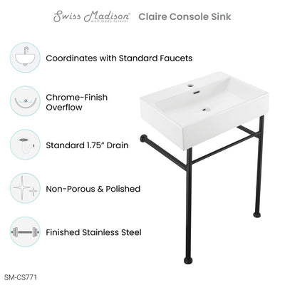 Claire 24 Console Sink
