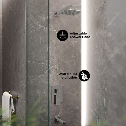 Concorde Single-Handle 1-Spray Tub and Shower Faucet in Chrome (Valve Included)