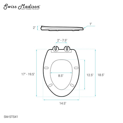 Lumiere Elongated Quick-Release Toilet Seat with Night Light