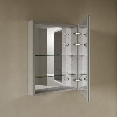 Cache 24 x 30 Rectangle Recessed/Wall Mount Medicine Cabinet with Mirrored Sides