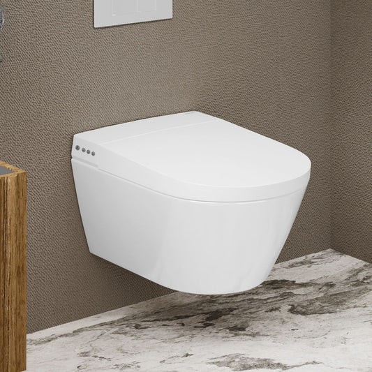 Pur Smart Wall-Hung Bidet Toilet with Matte White Actuator