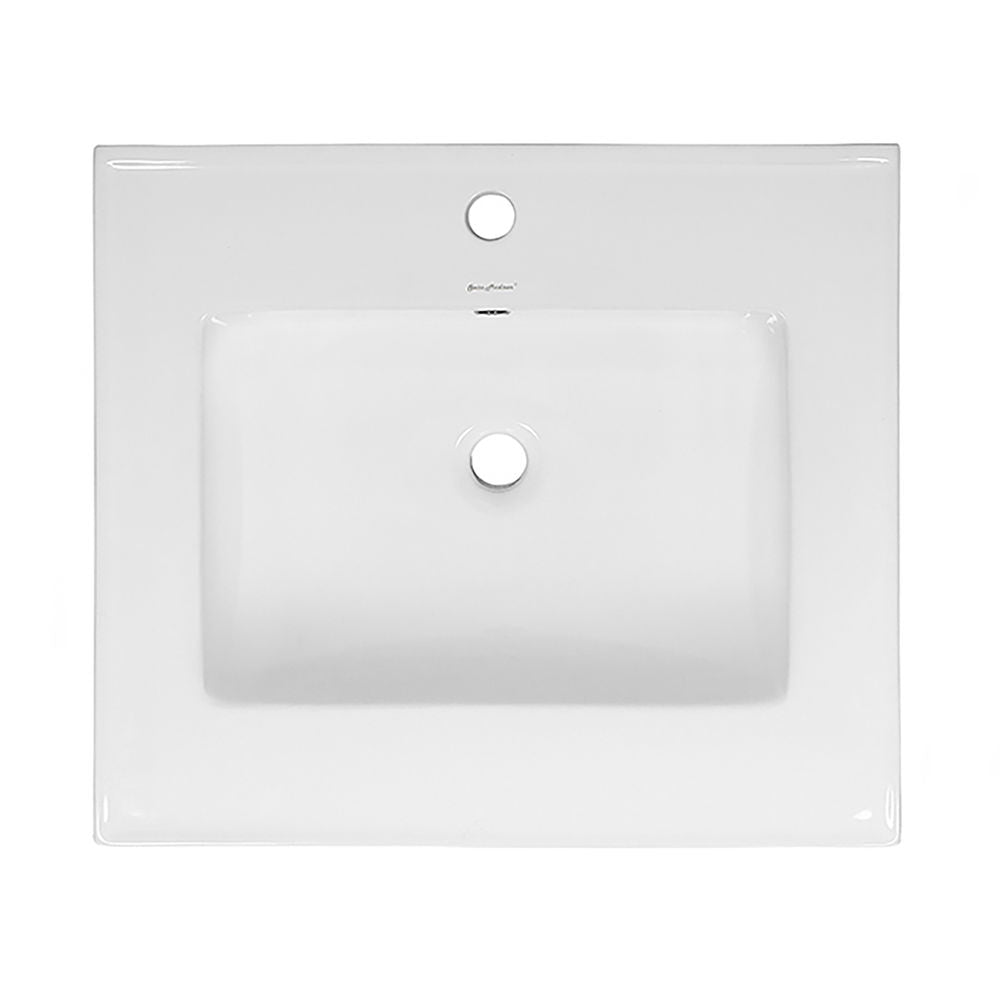 18" Ceramic Square Vanity Sink Top
