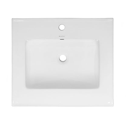 18" Ceramic Square Vanity Sink Top