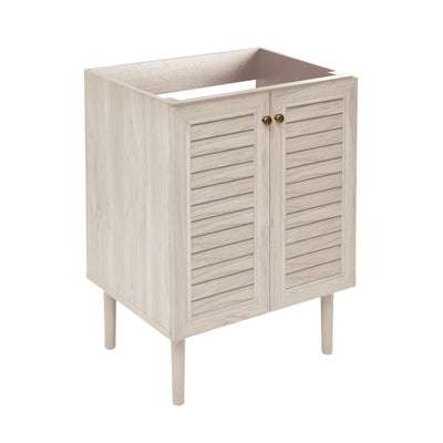 Bron 24" Freestanding Bathroom Vanity Cabinet without Top in White Oak