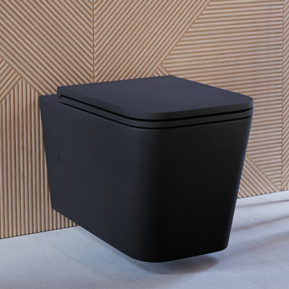Concorde Wall Hung Toilet Bowl, Matte Black