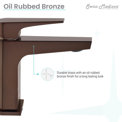 Voltaire Single Hole, Single-Handle, Bathroom Faucet in Oil Rubbed Bronze