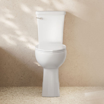 Classe Extra Tall Two-Piece 12" Rough-in 1.28 GPF Elongated Toilet – 21" Bowl Height – Glossy White