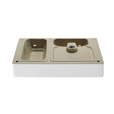 St. Tropez 36" Rectangle Wall-Mounted Sink with Left Side Faucet Mount
