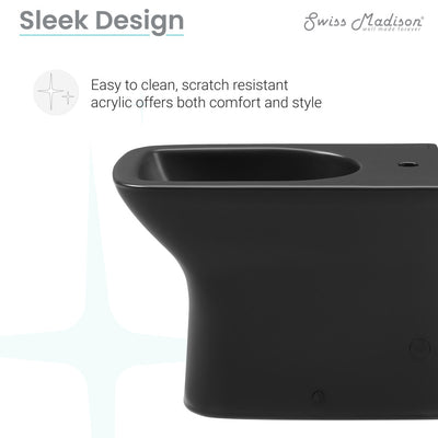 Carre Bidet in Matte Black