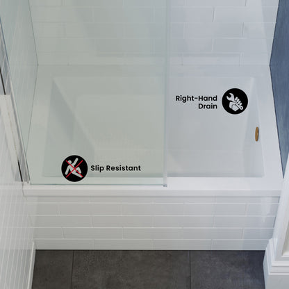 Voltaire 48" x 32" Right-Hand Drain Alcove Bathtub