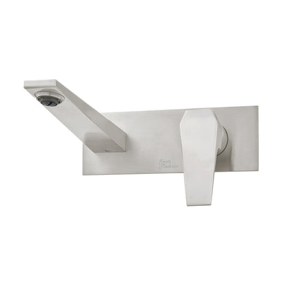 Voltaire Single-Handle, Wall-Mount, Bathroom Faucet in Brushed Nickel